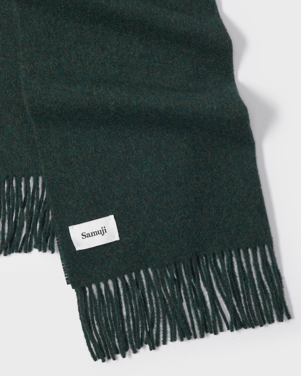 Wool Scarf Moss Green