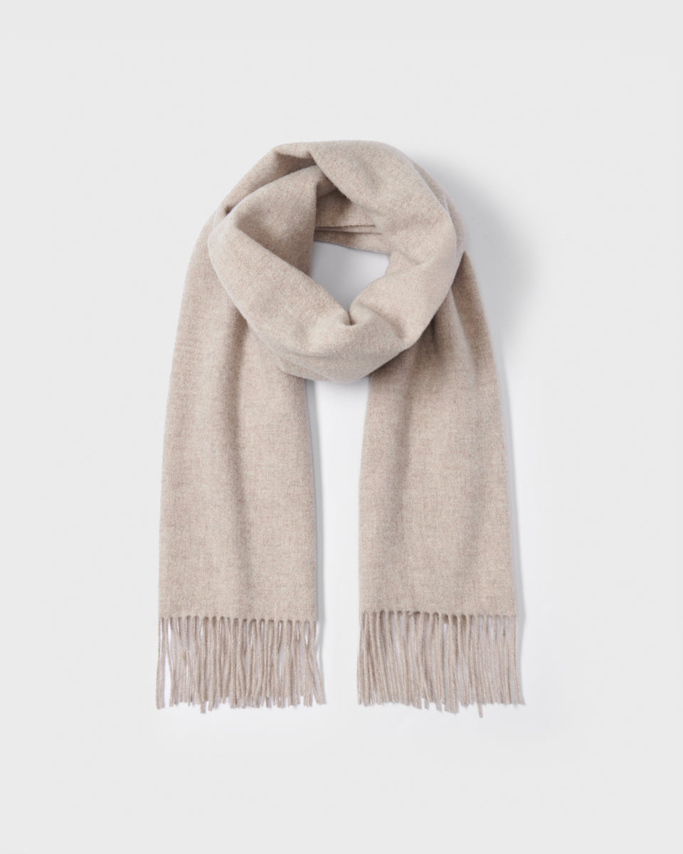 Wool Scarf Light Beige