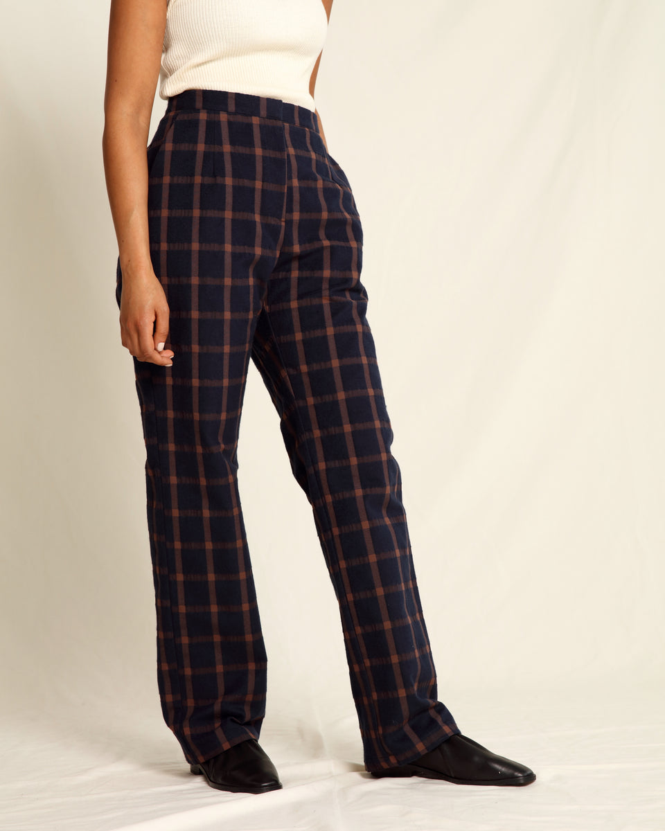 Shea Trousers Bear Navy/Brown