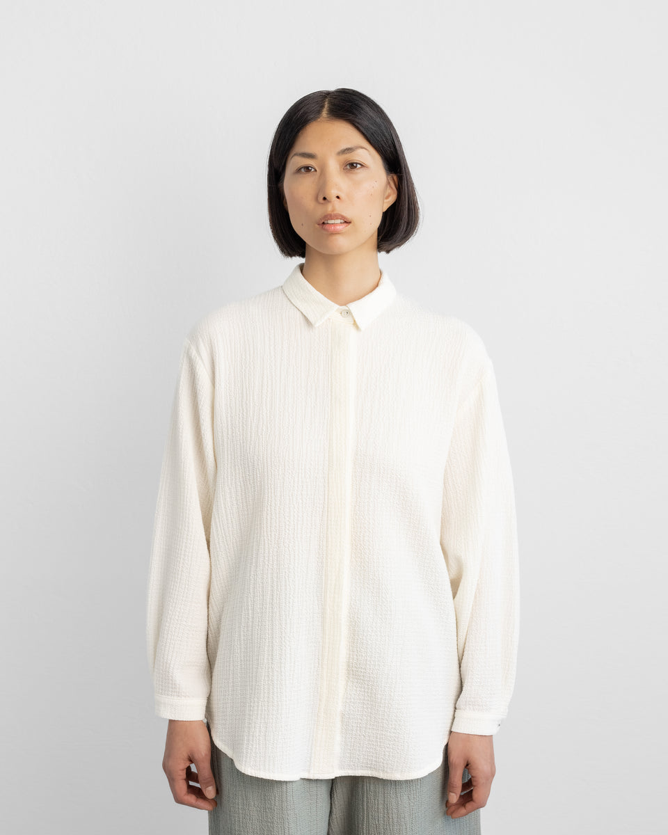 Aiko Shirt Woolbuylic Ecru