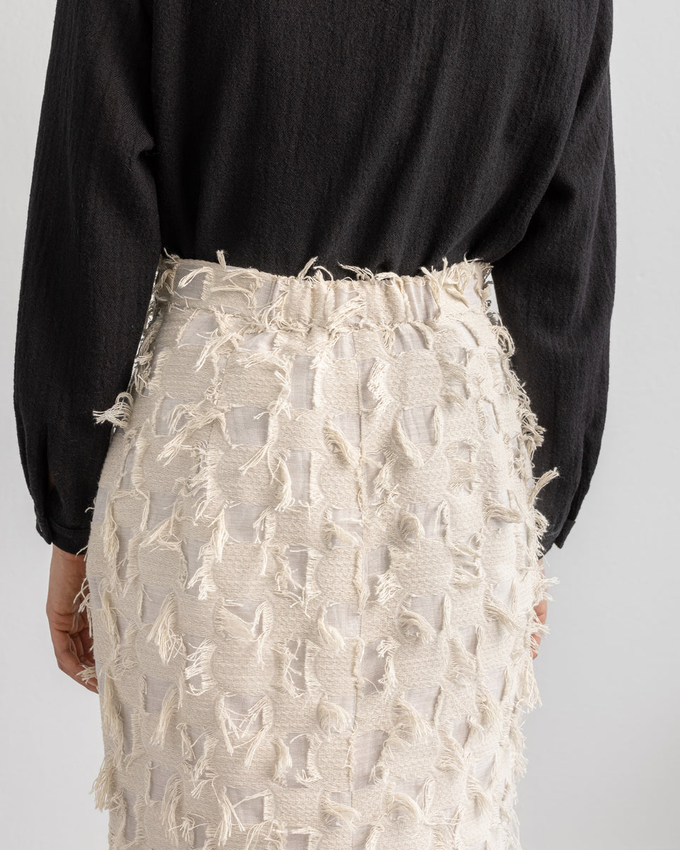 Mieko Skirt Coupe Chalk