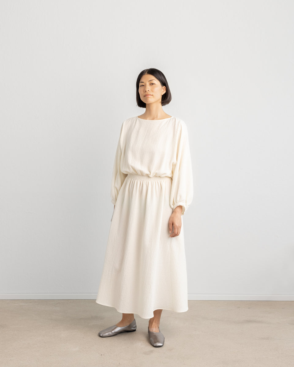 Wandella Dress Woolbuylic Ecru