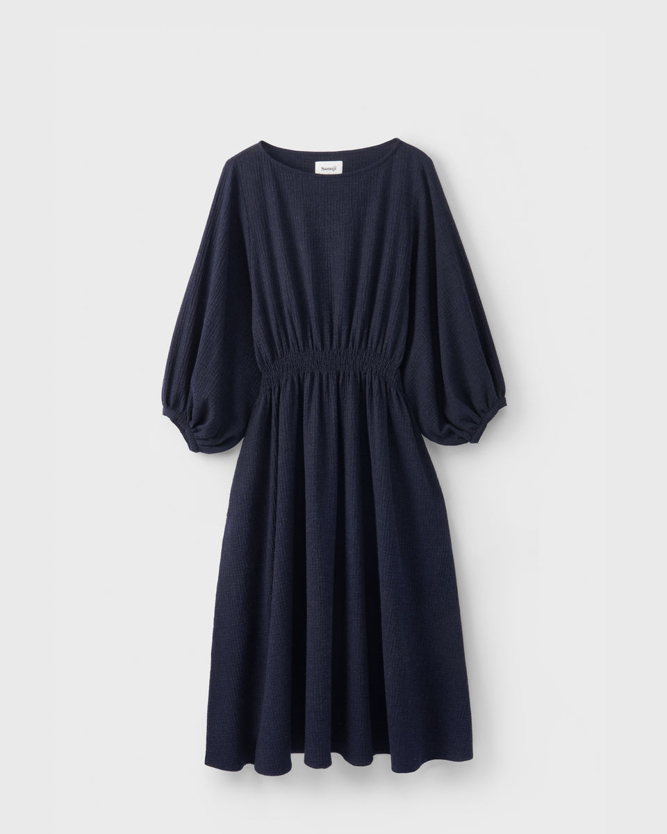 Wandella Dress Woolbuylic Navy