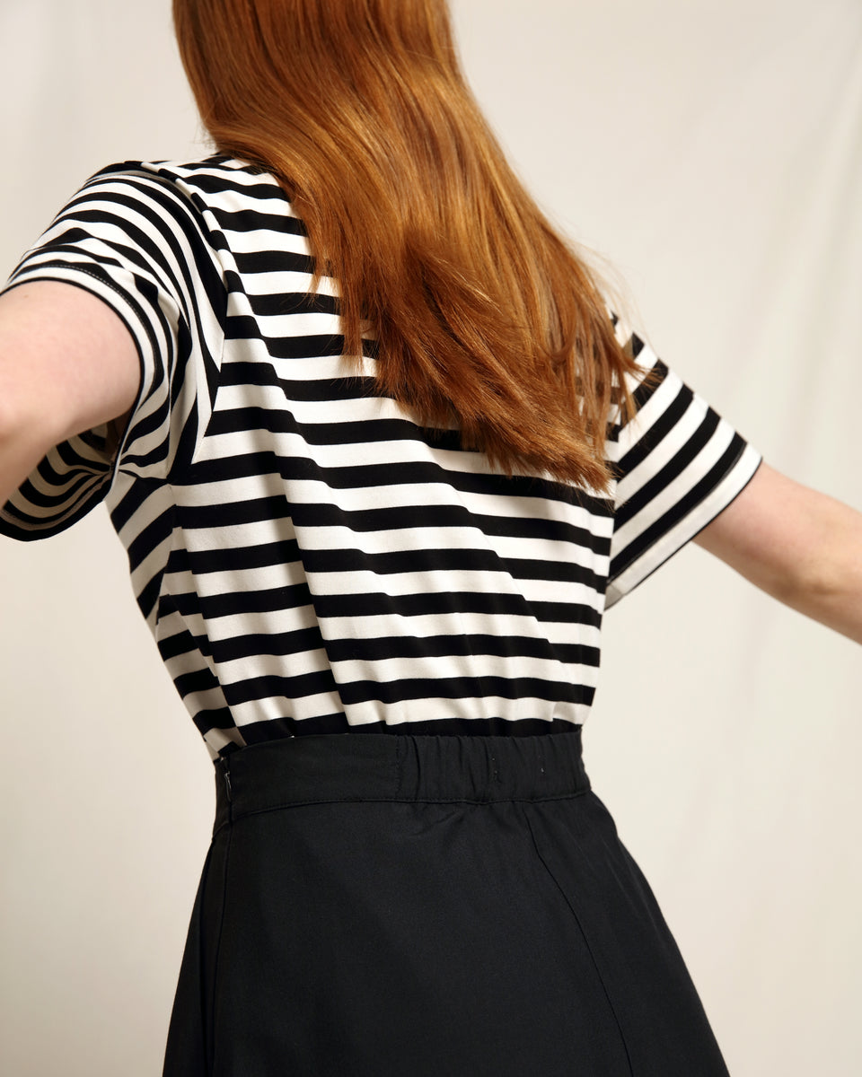 Cleri Shirt Summer Stripe Black/White